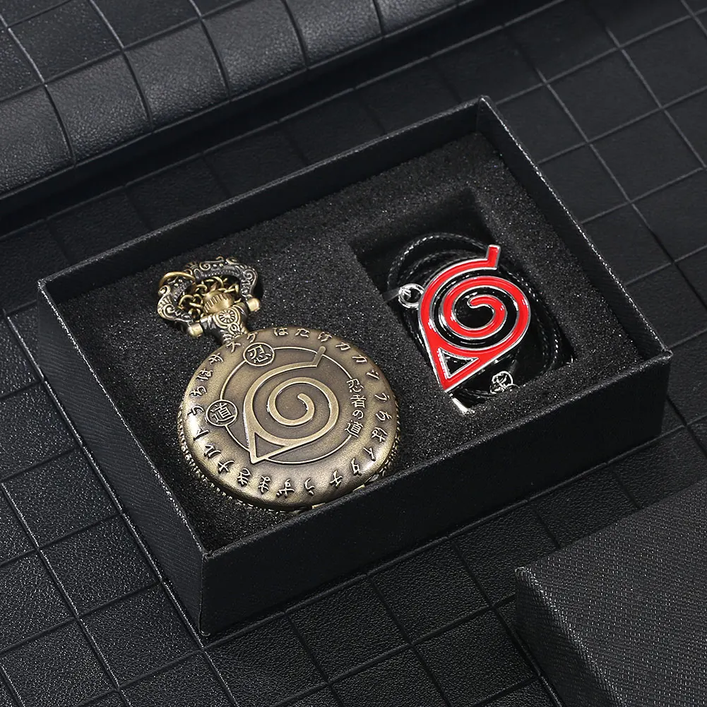 

Карманные часы, подарочный набор в коробке, ретро бронзовые кварцевые карманные часы, Классические мужские часы с откидной крышкой и циферб...