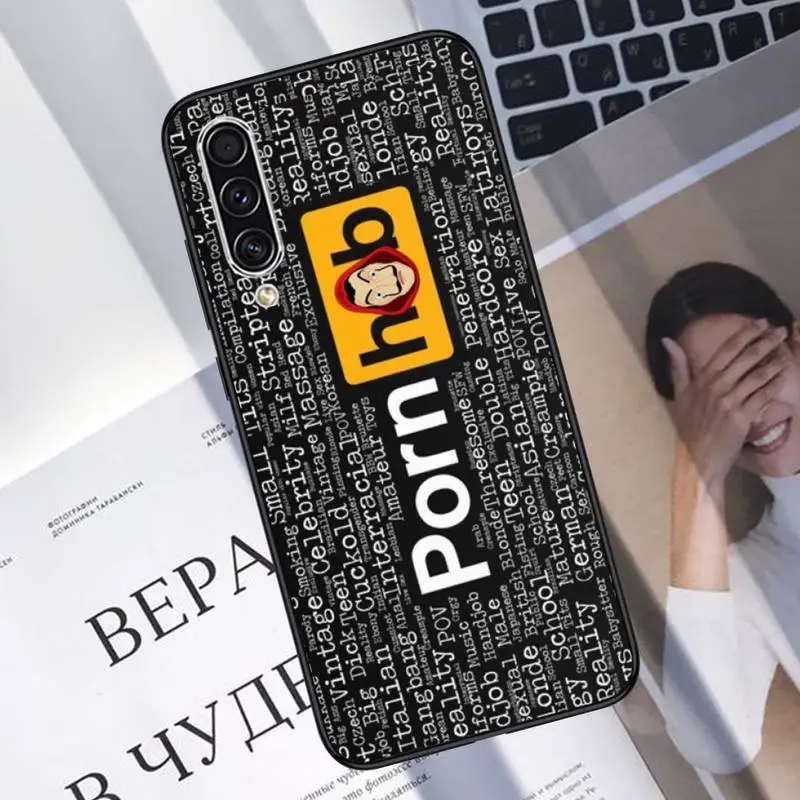 

Paper house Pornhub Tumblr Phone Case For Samsung A20 A30 30s A40 A7 2018 J2 J7 prime J4 Plus S5 Note 9 10 Plus