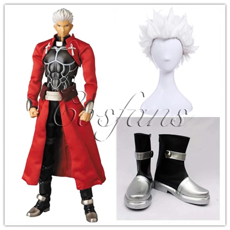 FGO Fate Extra Last Encore EMIYA косплей парик Archer синтетические волосы Серебряный Fate/Kaleid Liner