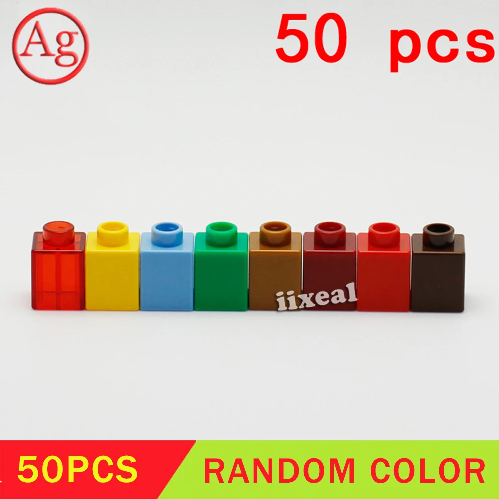 Классические строительные блоки 1x1 50 шт./лот город сделай сам креативные фигурки