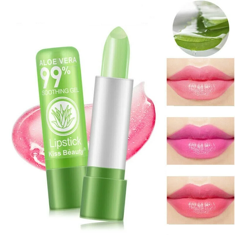 Женская губная помада бальзам для губ алоэ вера увлажняющая меняющая цвет
