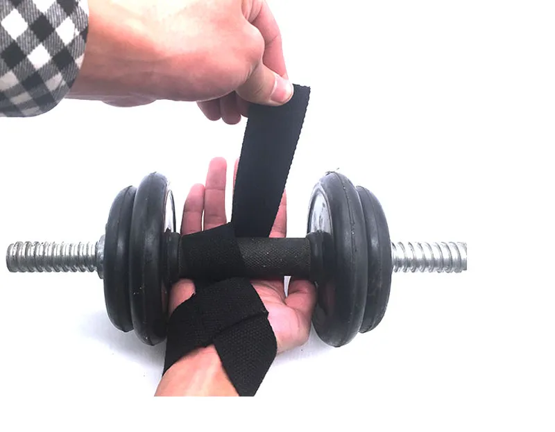 Новый 2шт спортзал подъем ремни тяжелая атлетика запястья вес пояс бодибилдинг