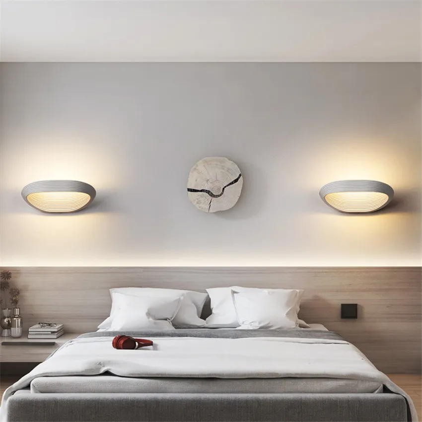 Indoor LED Wall Lamp Modern And Simple 7W/12W Bedroom Living Room Decoration Lighting Aluminum Sconce Lamps NR-246 | Освещение