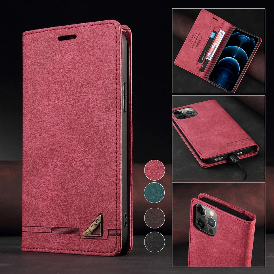 

Etui Anti-theft Leather Wallet Case For Samsung Galaxy S8 S9 S10 S20 FE S21 Note 8 9 10 Pro 20 Ultra A520 A750 J330 Phone Cover