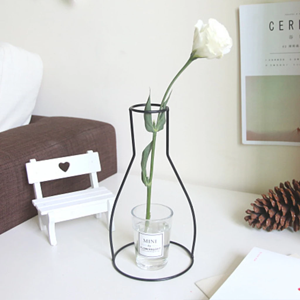 Новые абстрактные ваза черные линии минималистский абстрактное Утюг Ваза