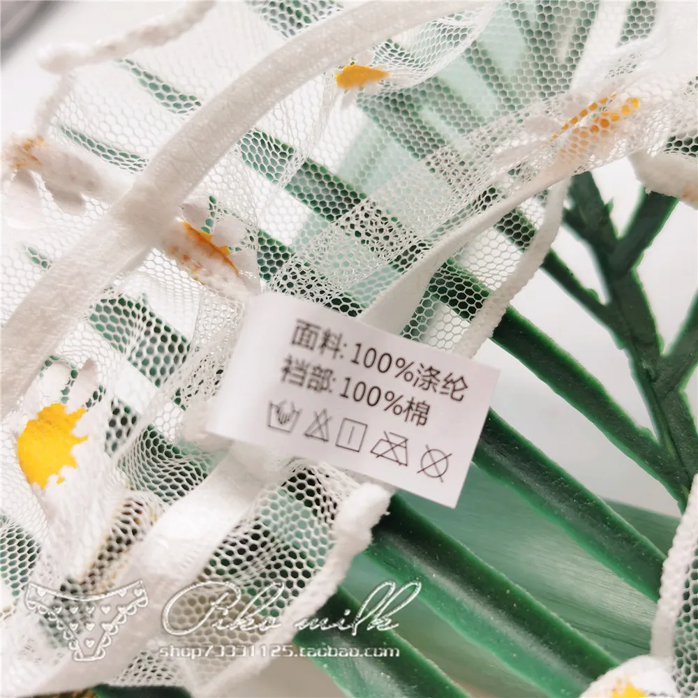 

Daisy Printing Sexy Female Panties Micro-transparent Cute Temptation Briefs Fashion Underpants Lingerie Low Waist Lady Underwear