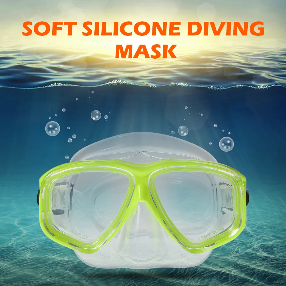 

Diving Mask Anti-fog Snorkeling Goggles Wide Vision Scuba Mask Tempered Glass Lens Diving Goggles for Men Women