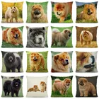 XUNYU Cute Chow chow Chow чехол для подушки 45x45 Декоративные Чехлы на подушку украшение для дома DWG029