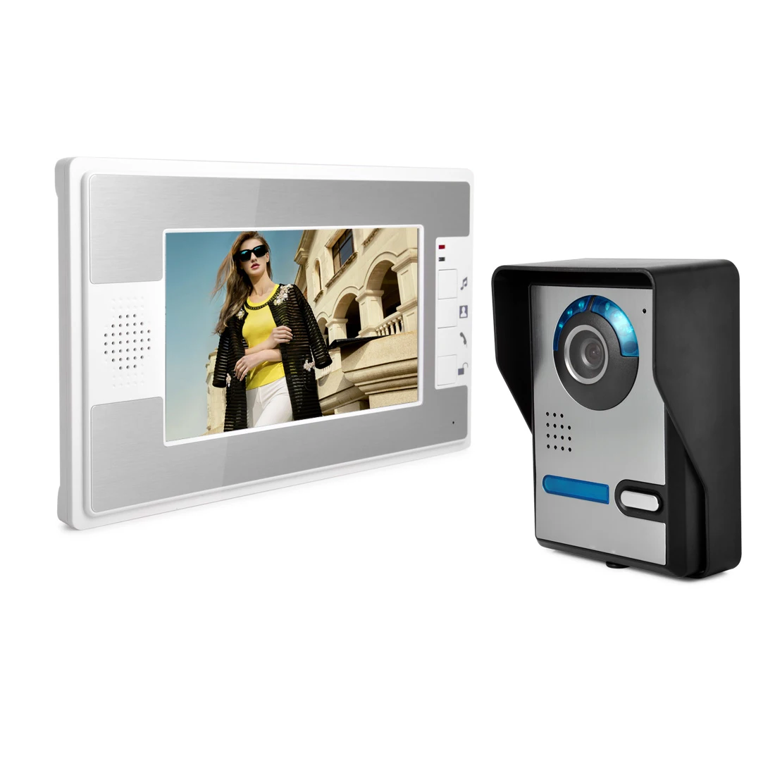 

Yobang Security Video Door Phone 7" Color TFT LCD Video DoorPhone Doorbell Intercom Night Vision Without Radiation IR Camera