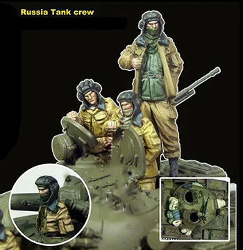 

Новая несобранная коллекция 1/72 года, старинные танковые экипировки России (без резервуара), Статуэтка из смолы, Строительный набор