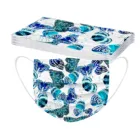 Модные маски для лица с цветочным рисунком, одноразовая 3-слойная маска для женщин, защитные пылезащитные маски с фильтром, модные маски для косплея, декоративные маски