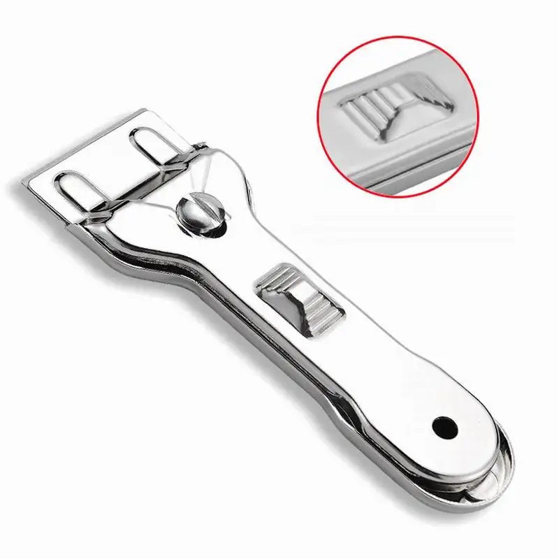 100 pces prático de vidro placa cerâmica raspador limpador removedor com lâmina para limpeza forno fogão ferramentas | Дом и сад