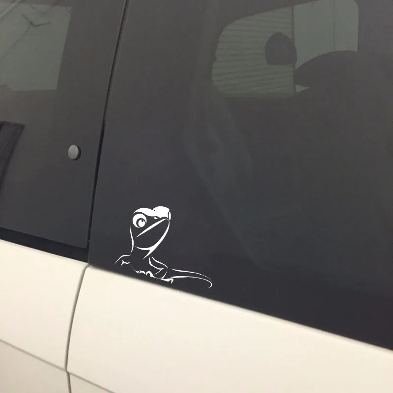

Car-Sticker Automobiles Motorcycles Window Bumper Laptop Vinyl Decal PVC Decorative Goods 12cmx10cm Cartoon lizard head