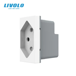 Разъем Livolo, для самостоятельной сборки, пластиковые материалы, функциональный ключ стандарта ЕС, Швейцария, 13 А, без металла