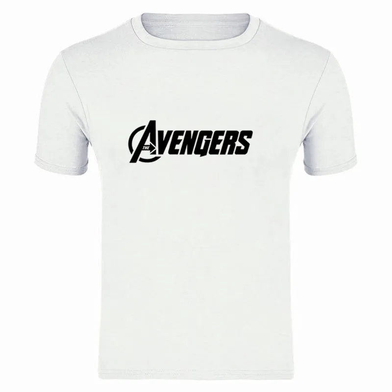 Новые модные футболки для пары с короткими рукавами Marvel, Мужская футболка с принтом супергероя, футболка с круглым вырезом, комикс, футболка с надпись Marvel, топы, Мужская одежда, футболки - Цвет: white