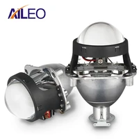 aileo 2 5 inch bi xenon projector lens with drl led angel eyes shrouds 9005 hb3 9006 hb4 h4 h7 xenon motorcycle car headlights