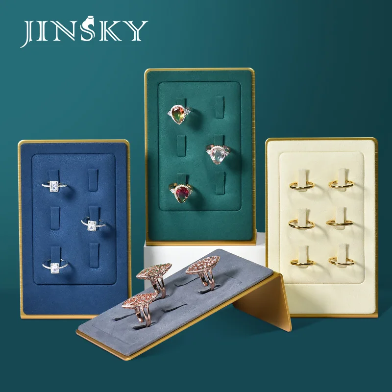 Metal display props ring shelf display stand creative vertical ring jewelry hanging board display ornaments earings packaging ot display board xaa25140ad26
