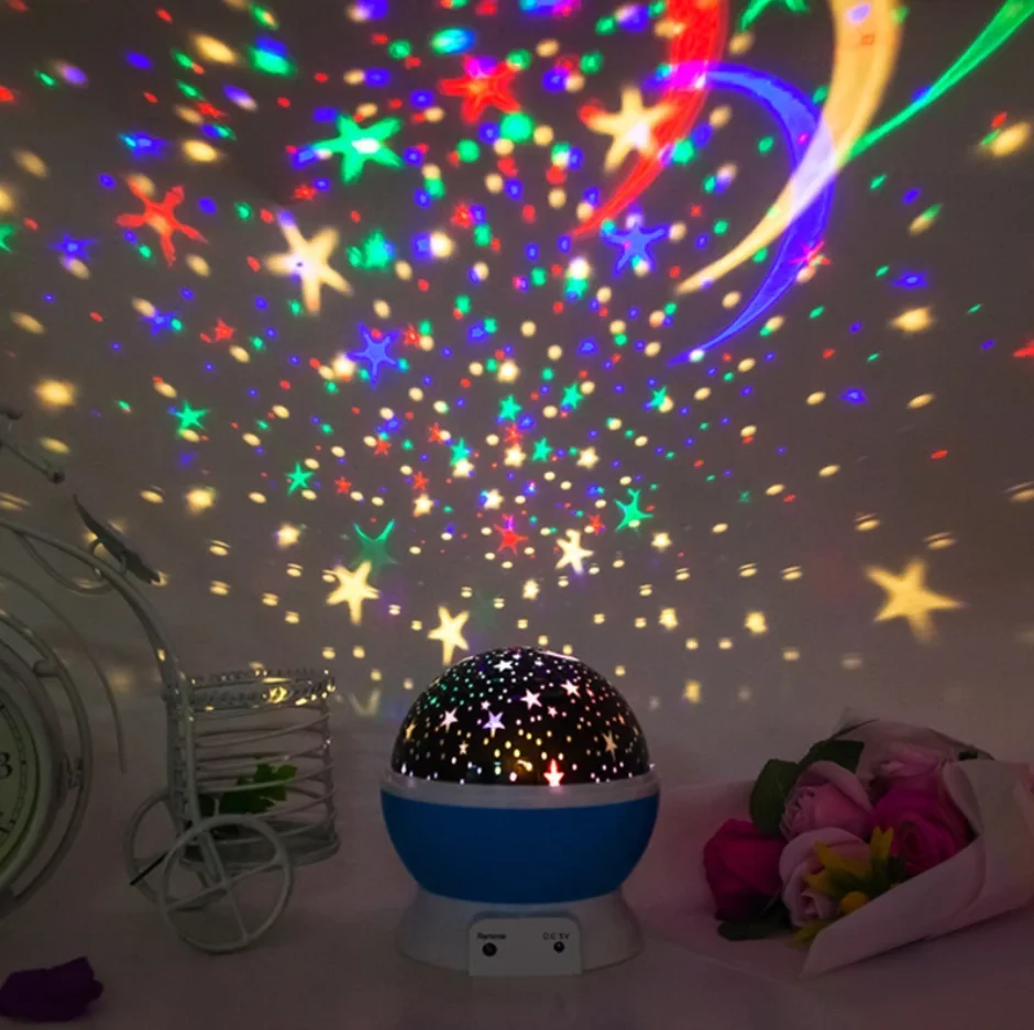 Светодиодный проектор USB звездное небо ночсветильник вращающаяся прикроватная