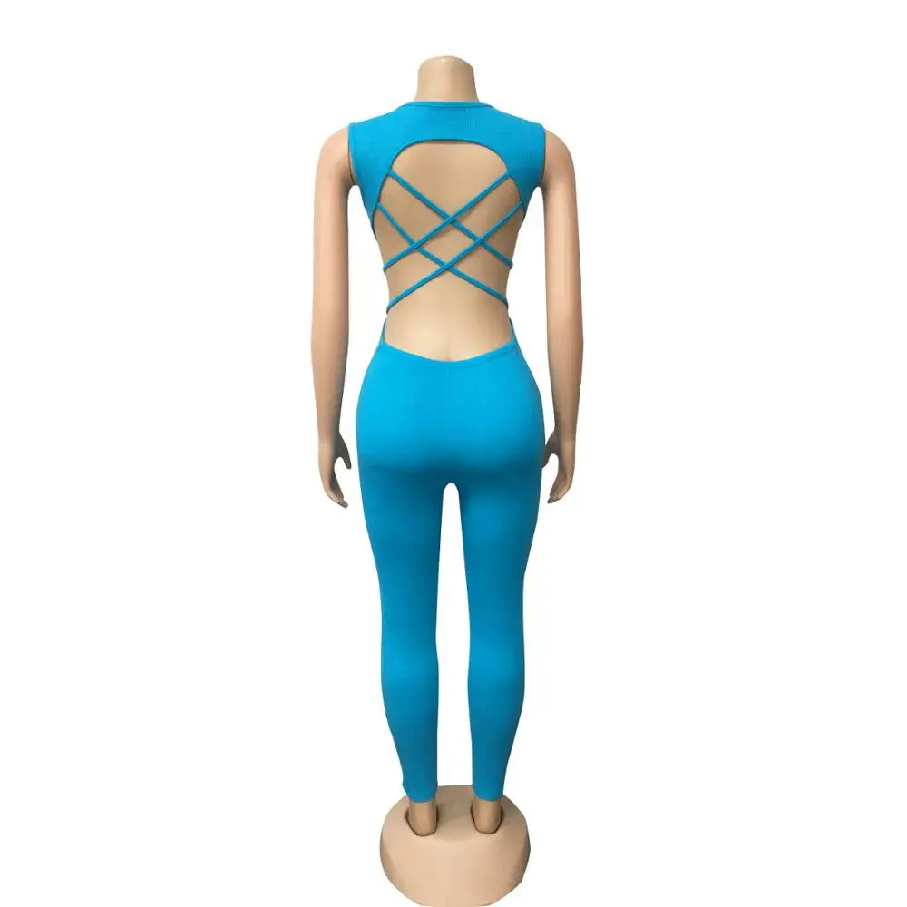 

Sexy Women Jumpsuit Skinny Knitted Rib Hollow Out Front Zipper Short Rompers Womens Jumpsuit Solid 4 Color Plus Size xxl