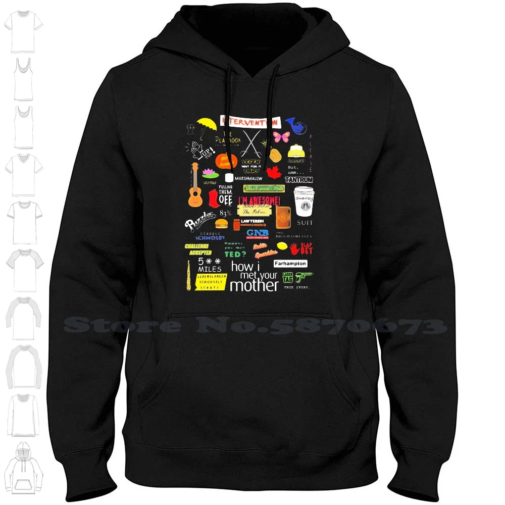 

Толстовка с капюшоном «Как я встретил вашу маму»-Himym-Tv Show-коллаж толстовки для мужчин женщин мужчин Как я встретил вашу маму Himym Барни круто