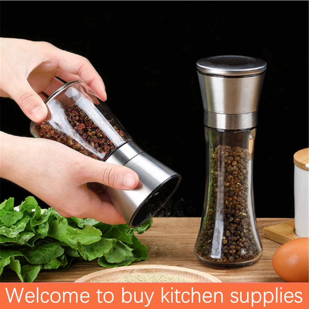 Ручная мельница для перца соли и многофункциональная бутылка приправ кухонные