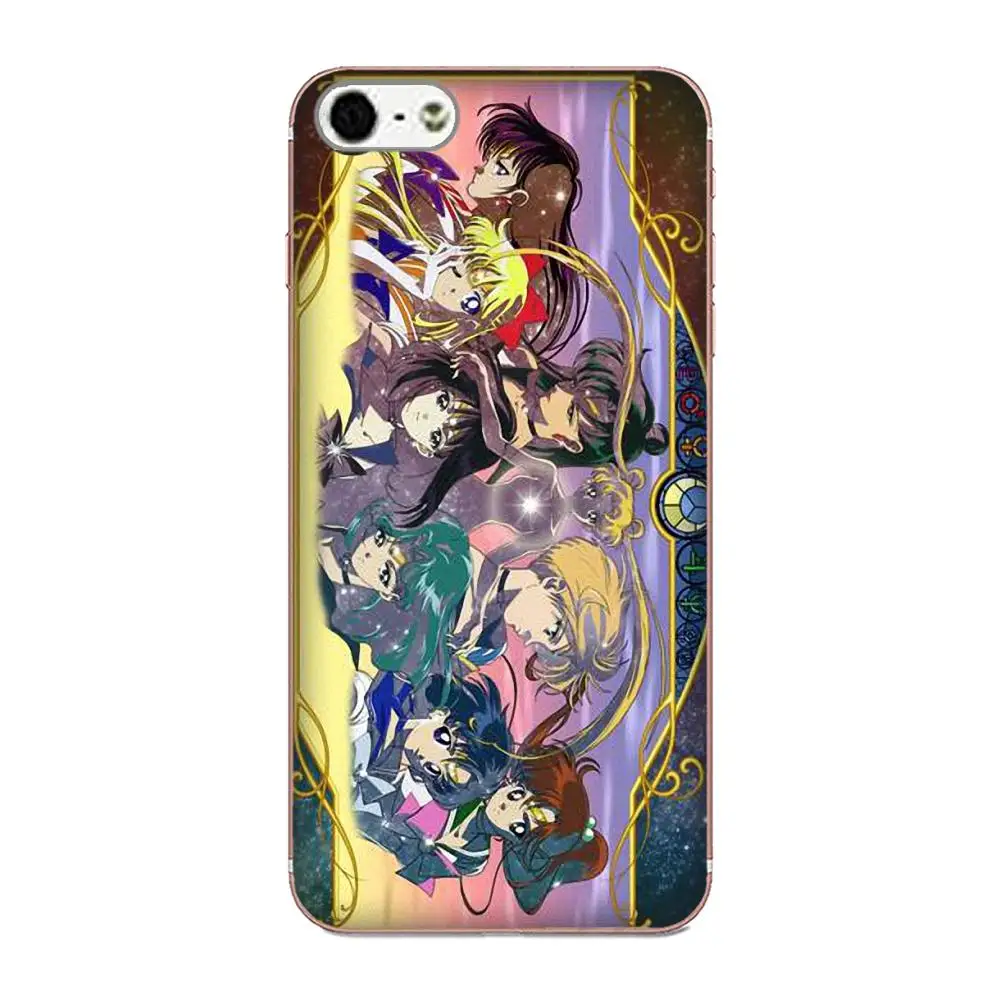 For Sony Xperia Z Z1 Z2 Z3 Z4 Z5 compact Mini M2 M4 M5 T3 E3 E5 XA XA1 XZ Premium TPU Patterns Japanese Anime Cute Sailor Moon | Мобильные