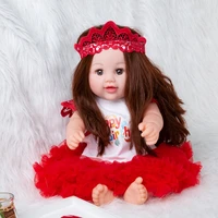 baby doll clothes 20 22 inch dolls clothes 3pcs baby birthday party clothes set red tutu skirts suits summer reborn doll sets