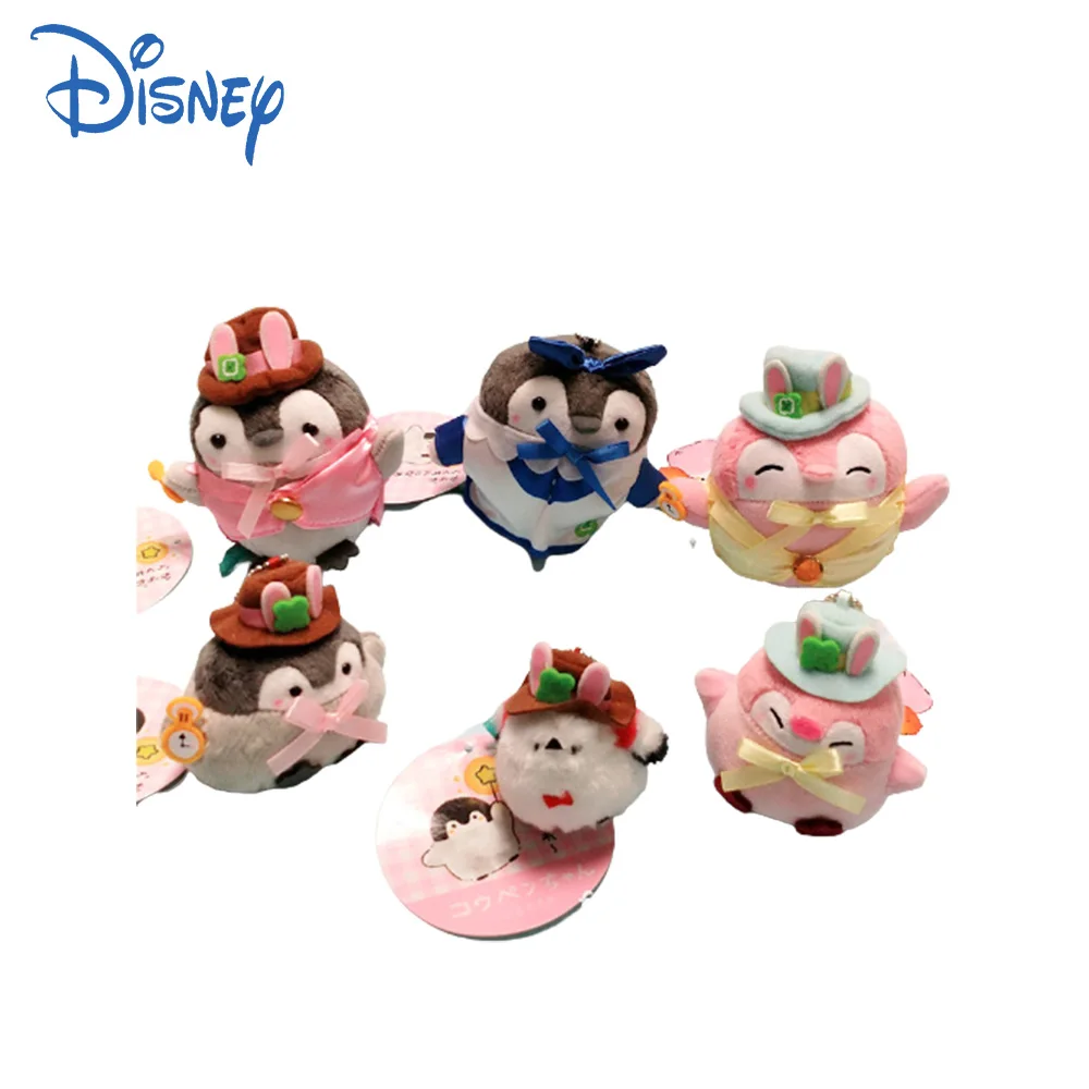 

6-9cm Disney Alice in Wonderland Series Penguin Plush Doll Toy Doll Cute Ornament Pendant Child Birthday Christmas Gift