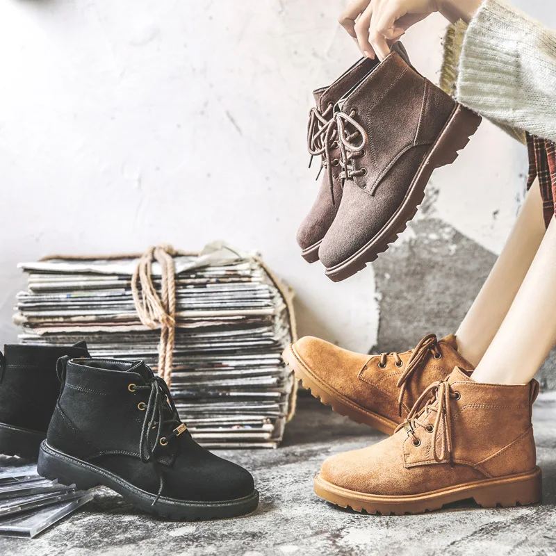 New Autumn Early Winter Shoes Women Boots Fashion Women Ankle Boots Brand Woman Booties Female Hard Outsole Footwear A1946