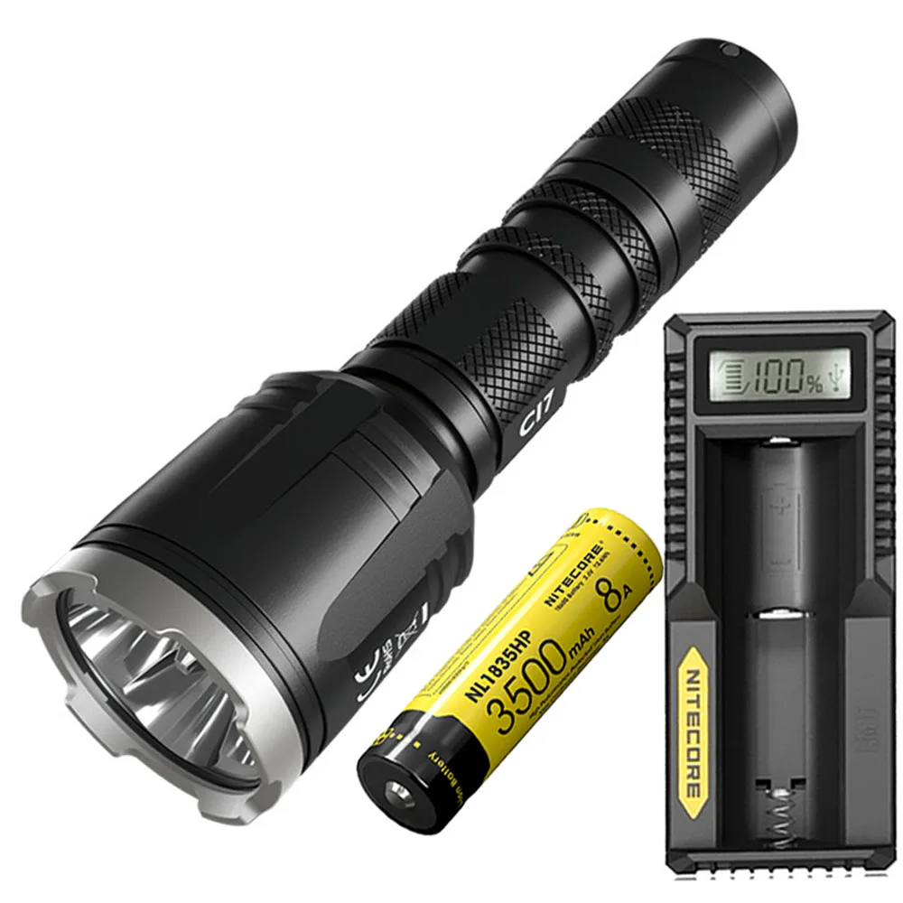 CI7 NL1835HP UM10 NITECORE CI7 Тактический ИК-фонарик комплект 4* CREE XP-G3 S3 4* SST-10-IR светодиоды Макс 2500 люмен 7000 МВт открытый свет охота факел - Испускаемый цвет: CI7 NL1835HP UM10