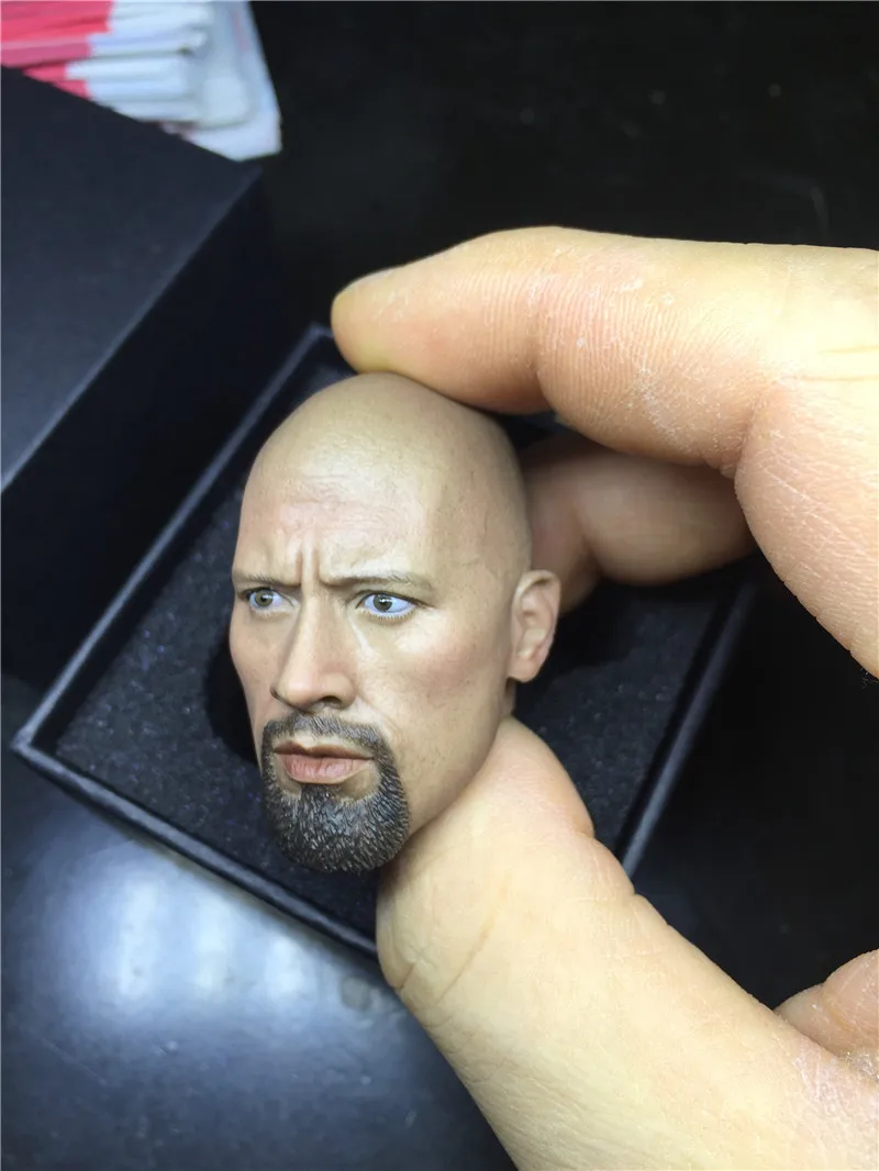 Каменная голова Dwayne Johnson масштаб 1/6 матовая телескопическая фигурка 12 дюймов |