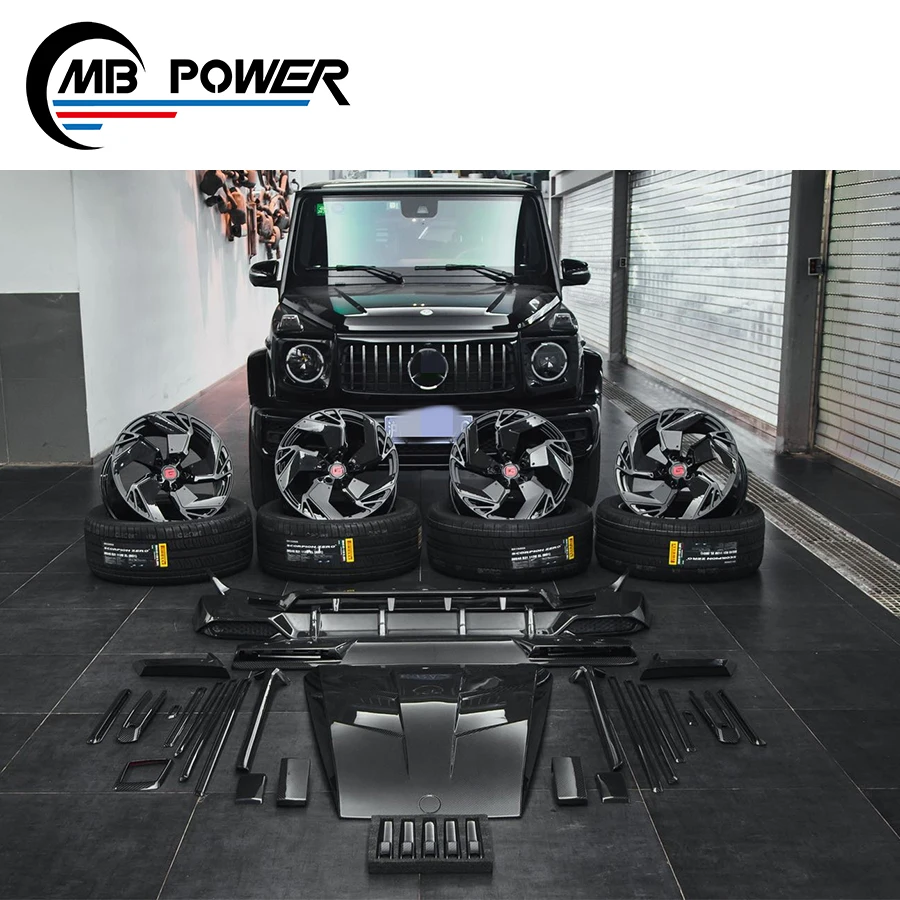 

W464 carbon fiber rear spare tyre cover plate W464 G63 G500 G350D carbon fiber exterior accessories