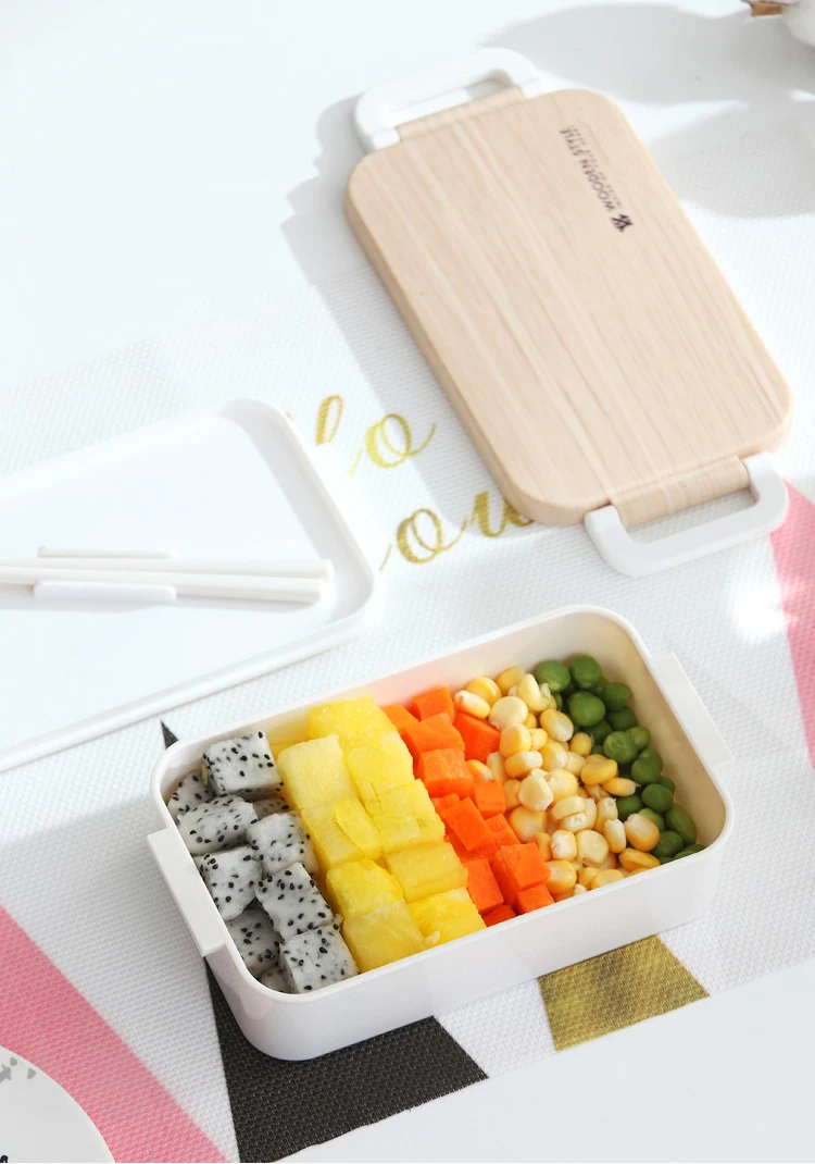 BPA Бесплатный Ланч-бокс экологичный пищевой PP Bento box Microwaveble столовая посуда контейнер для хранения еды для офиса детей