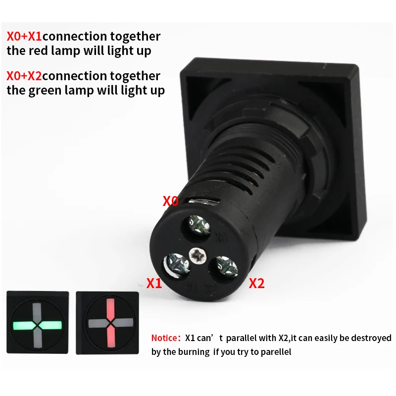 22 мм монтажное отверстие изолирующий переключатель круглый индикатор положения