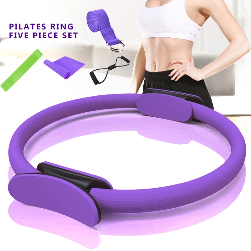 Домашнее фитнес-кольцо для коррекции фигуры 5 шт. пилатес йоги новое двойное