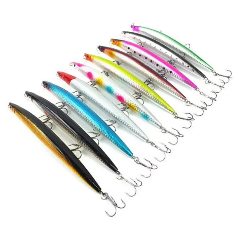 10 шт./компл. 18 см вес 26 грамм крупномасштабных Приманка minnow морские рыболовные