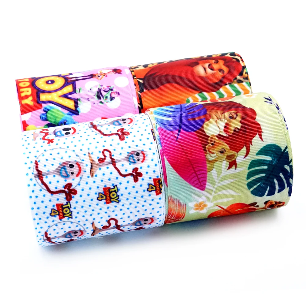 50 ярдов мультфильм напечатанный grosgrain ленты 32187