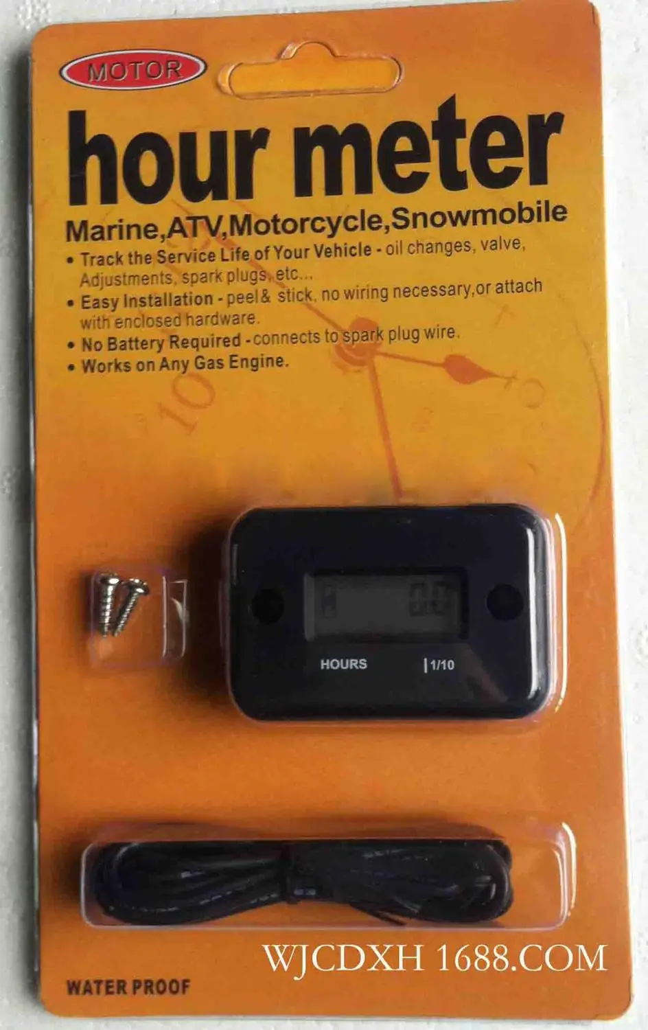 Универсальный IP68 Водонепроницаемый цифровой манометр двигателя ЖК дисплей