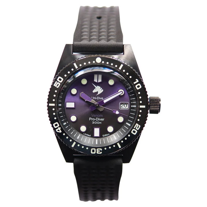 

Proxima 62mas unicorn Diver Watch PVD black Men Mechanical Watches 200M Waterproof Luminous 2020 Sport Relojes