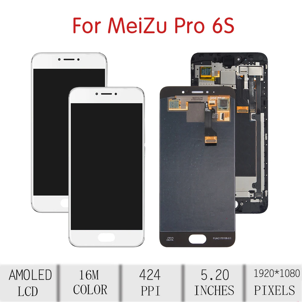 Оригинальный Для MEIZU Pro 6S ЖК-дисплей кодирующий преобразователь сенсорного