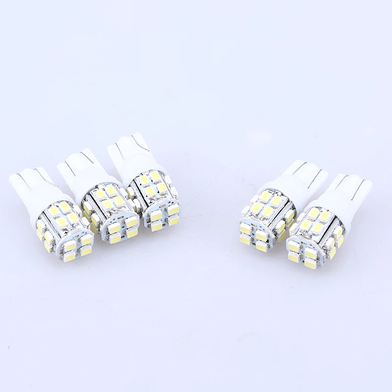 Автомобильные габаритные огни POSSBAY 5 шт. W5W 1206 20 ламп 20smd DC 12 В с боковым клином 194 927