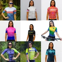 2022 vezz0 womens professional short sleeve cycling clothing breathable go pro bicycle jersey roupa de ciclismo ladies mtb wear