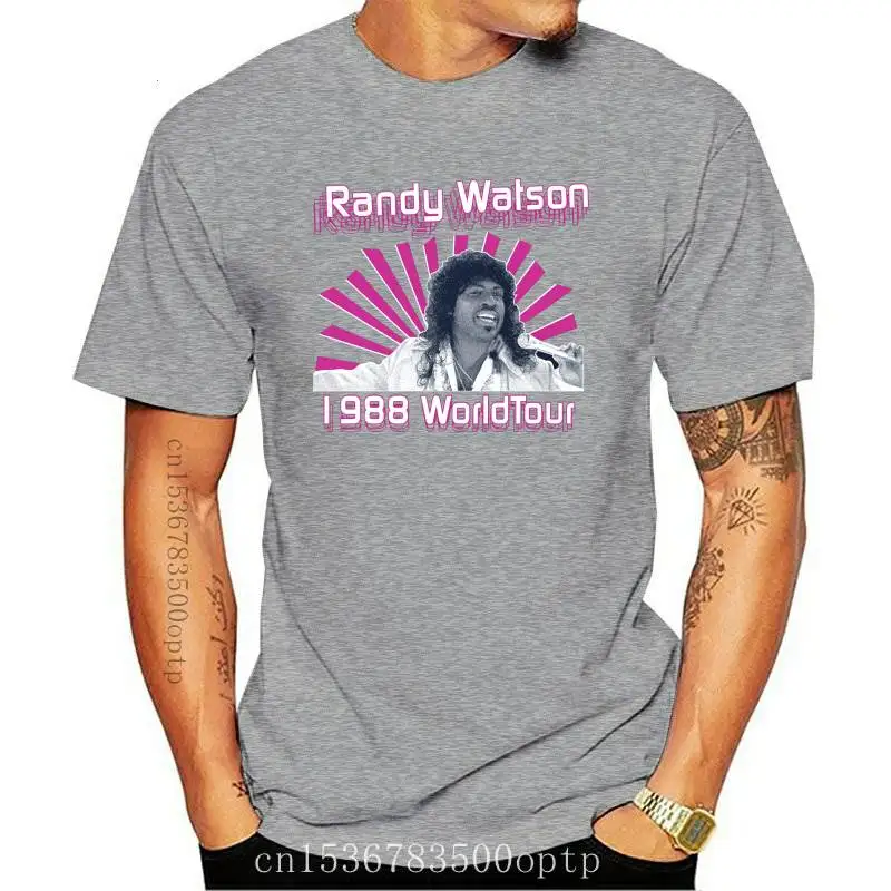 

New RANDY WATSON 1988 WORLD TOUR T-shirts Men/Women Tops Tees Print T shirt Men loose T-shirt Homme Fashion Tshirts Plus Size XS