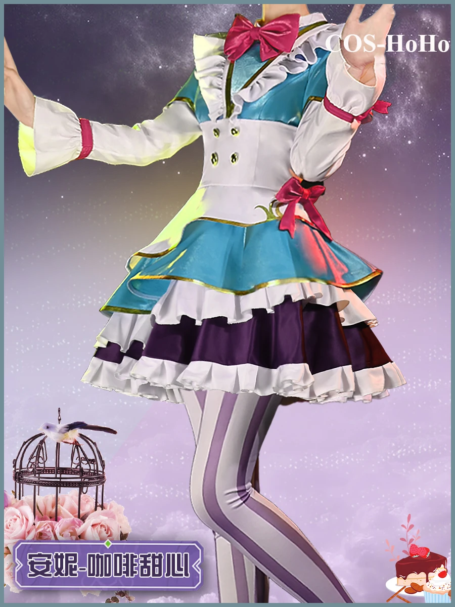 

COS-HoHo Game LOL Anne Coffee Sweetheart Lolita Maid Dress Lovely Uniform Cosplay Costume Halloween Role Play Outfit Women NEW