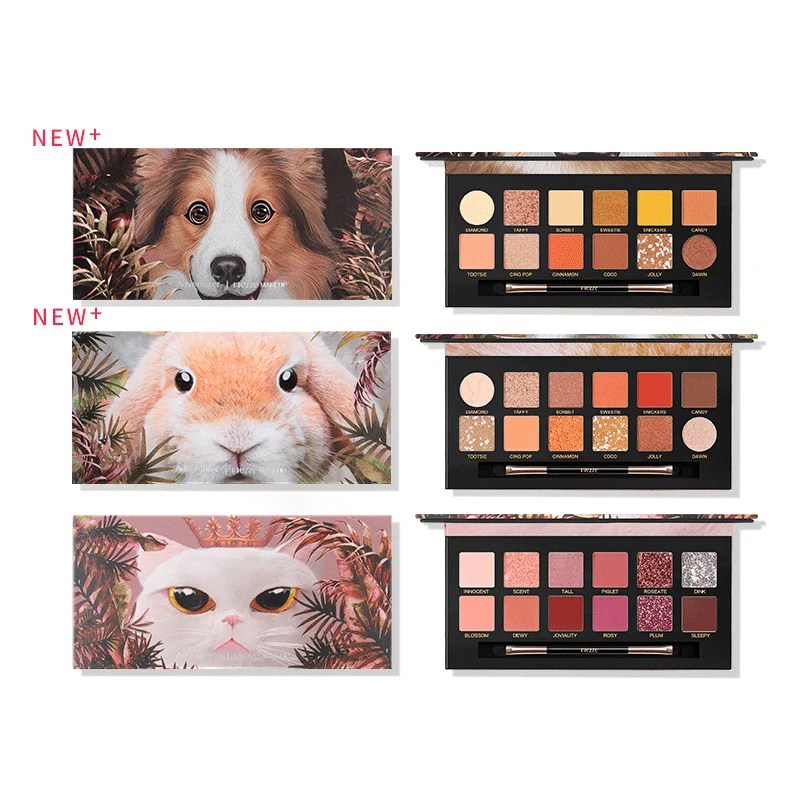 Меззе домашнее животное тени для век матовые Перламутровые палитра