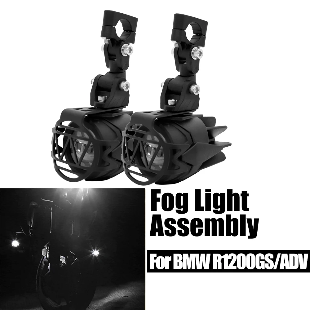

Motorcycle LED Fog Light Safety Driving Lamp with Bike Auxiliary Fog Accessories Guards & Wiring Harness for BMW R1200GS
