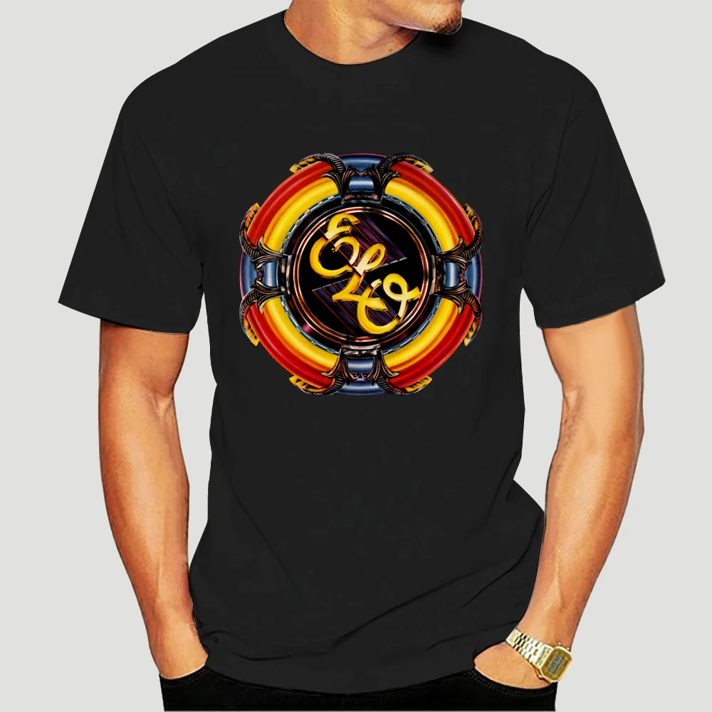 NEW ELO ELECTRIC LIGHT ORCHESTRA WALLPAPER NEW T-Shirt USA SIZE EM31 Cotton Humorous Cotton Tee Shirt