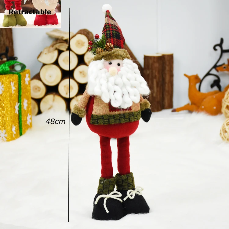 santa claus222 Новогодние рождественские украшения для дома, Рождественские елочные украшения, рождественские куклы, статуэтки, рождественский подарок, Navidad - Цвет: santa claus222