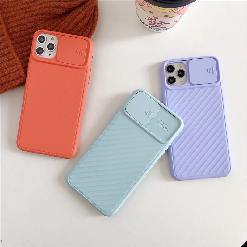 Camera Protection Shockproof Phone Case For iPhone 12 Mini 11 Pro Max XR X XS 7 8 6S Plus Solid Color Soft Back Cover | Мобильные