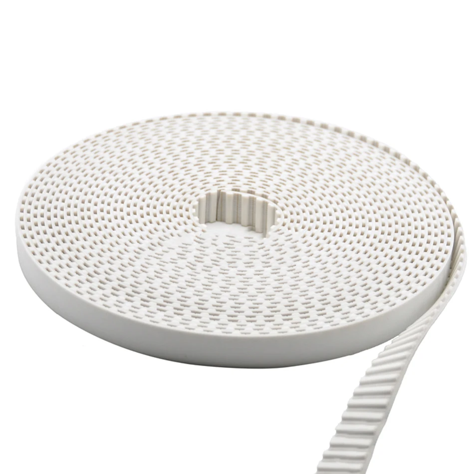 

XL-10mm 3M-15mm Open Timing Belt White Polyurethane PU With Steel Wire Synchronous Belt